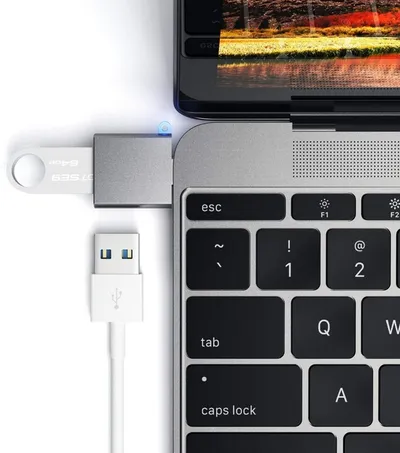 Përshtatës Satechi USB-C - USB-A 3.0, i hirtë - 3