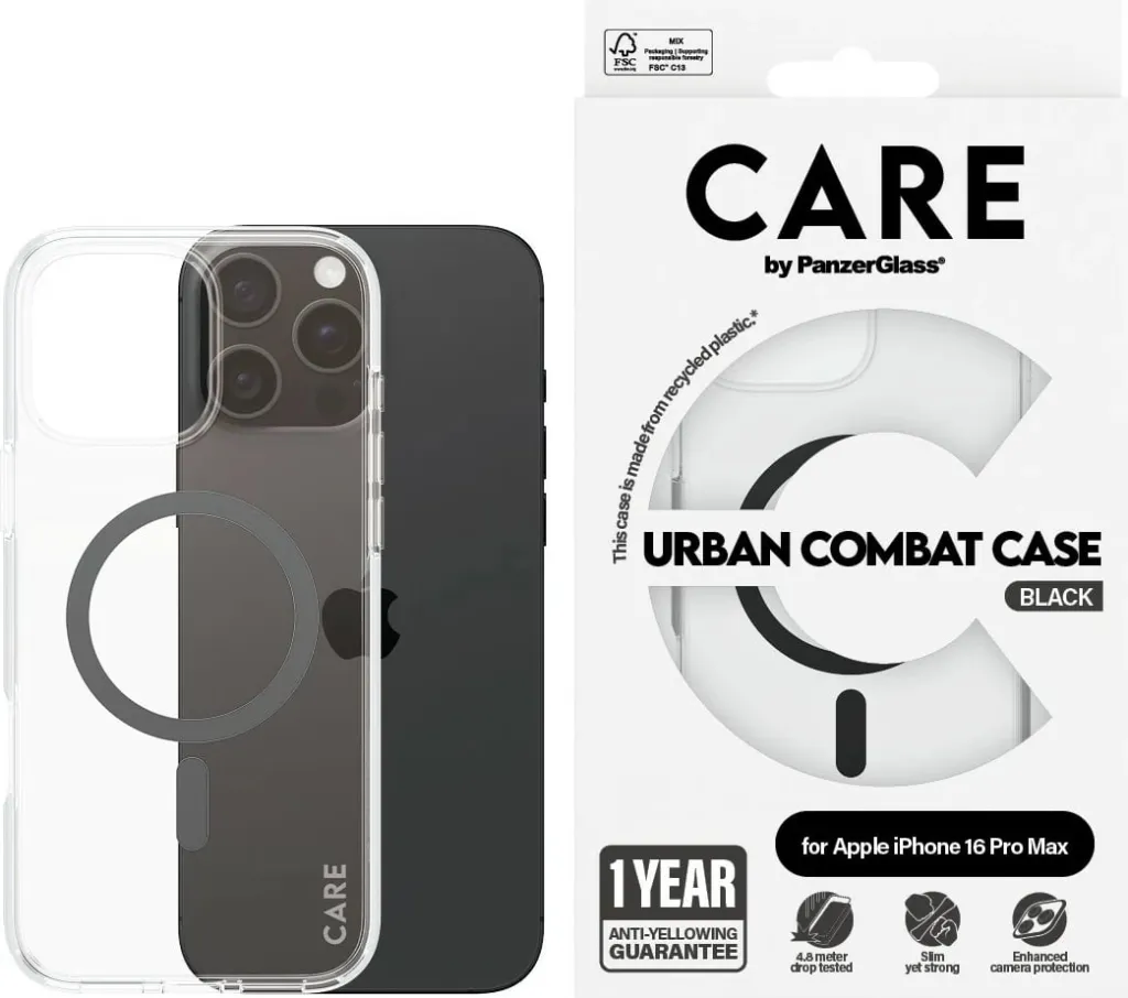 Mbështjellës PanzerGlass CARE Case Flagship MagSAFE për iPhone 16 Pro Max, transparent - 2
