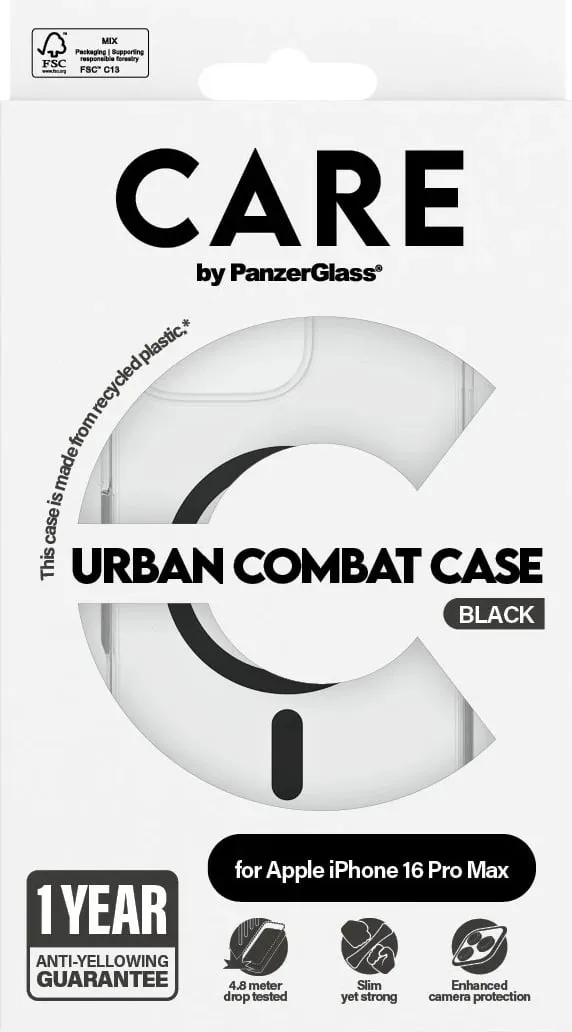 Mbështjellës PanzerGlass CARE Case Flagship MagSAFE për iPhone 16 Pro Max, transparent - 3