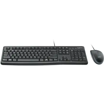 Combo (Tastierë & Maus) Logitech MK120 Wired Desktop / QWERTY / USB – Zezë