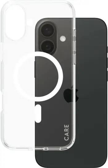 Mbështjellës PanzerGlass CARE Case Flagship MagSAFE për iPhone 16 Plus, transparent