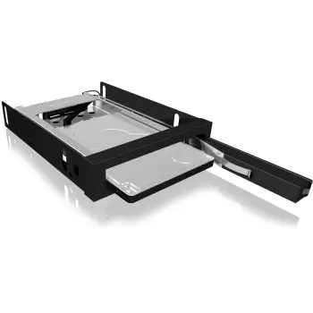 Aksesorë për disqe Hot-Swap Frame: 1× 2.5″ SATA to 1× SATA host, trayless design, for 3.5″ drive bay – ICY BOX