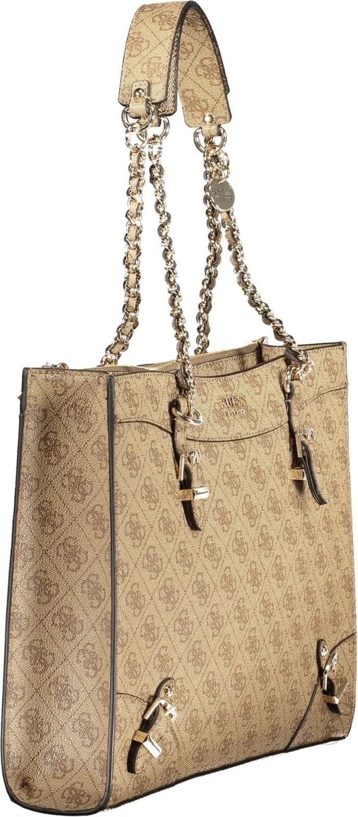 Çantë femra GUESS JEANS, beige - 3