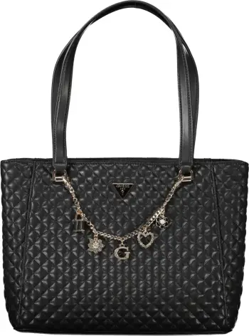 Çantë femra GUESS JEANS Everlee, e zezë