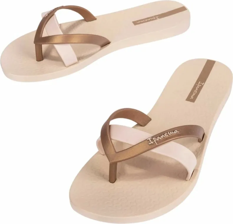 Flip-flops femra Ipanema, bezhë - 4