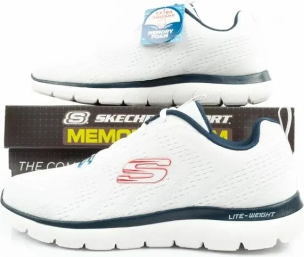 Atlete për meshkuj Skechers, të bardha - 10