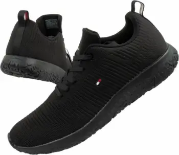 Këpucë për meshkuj Tommy Hilfiger, të zeza