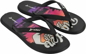 Flip-flop për meshkuj Rider, të zeza