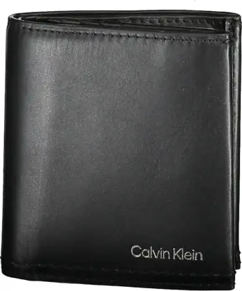 Portofol për meshkuj Calvin Klein, i zi