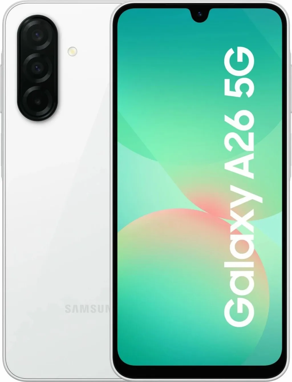 Celular Samsung Galaxy A26, 6.7", 6+128GB, 5G, i bardhë - 1