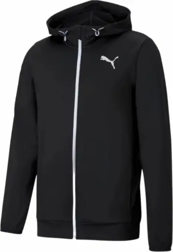 Duks me kapuç Puma për meshkuj, i zi