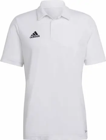 Bluzë polo Adidas Entrada 22 M HC5067, teknologji AEROREADY, poliestër i ricikluar, e bardhë