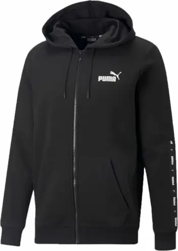 Duks me kapuç Puma për meshkuj, i zi