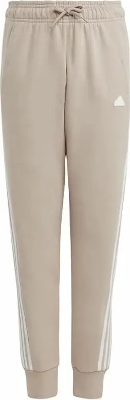 Pantallona për vajza adidas FI 3 Stripes Pant Jr IC0117, me shirit elastik, xhepa anësorë, ngjyrë bezhë