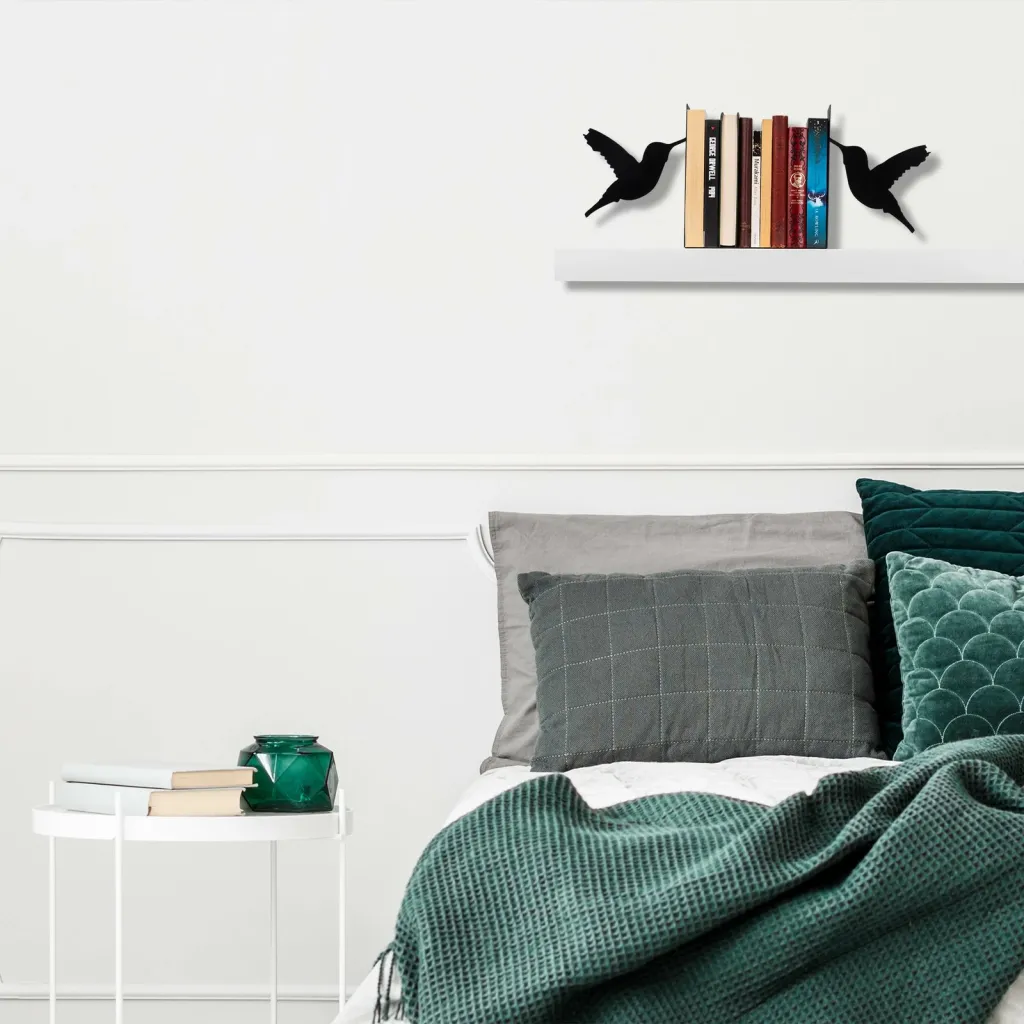 Mbajtës librash metalik Aberto Design, i zi - 1