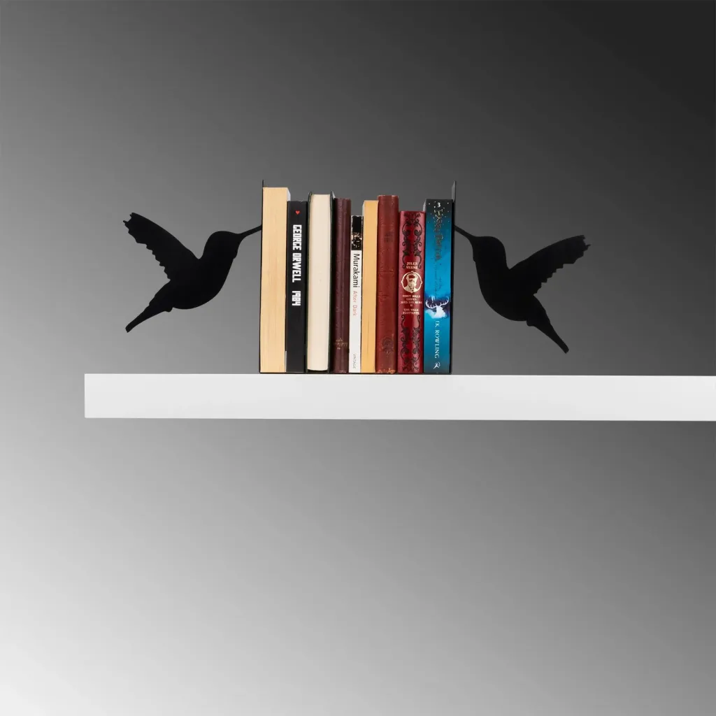 Mbajtës librash metalik Aberto Design, i zi - 2
