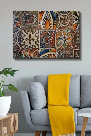 Pikturë dekorative në kanavacë Wallity, shumëngjyrëshe, 70x100cm