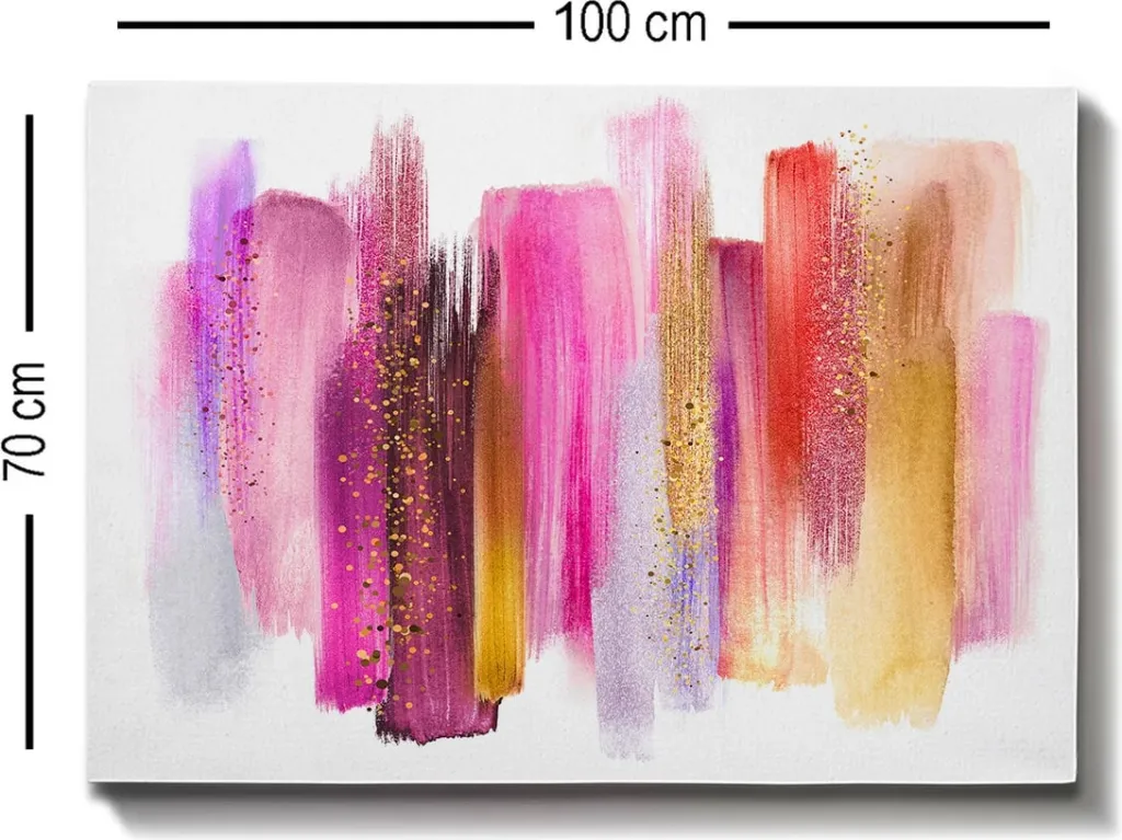 Pikturë dekorative në kanavacë, shumëngjyrëshe, 70x100cm - 3