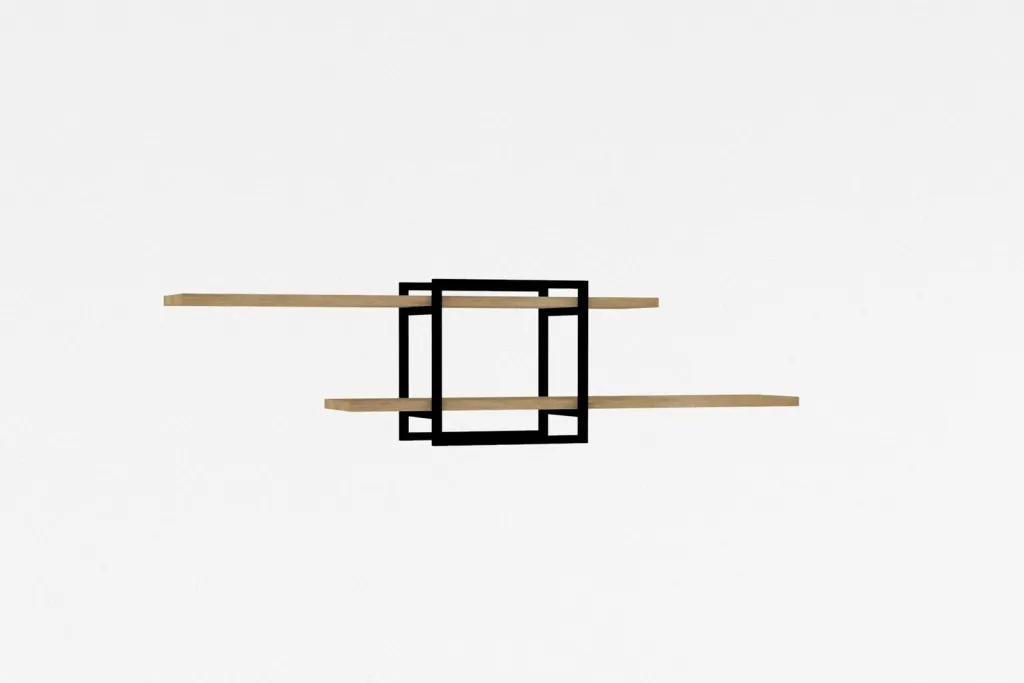 Raft muri Hanah Home, ngjyrë Sapphire Oak - 4