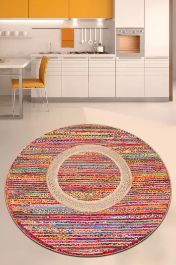Qilim i rrumbullakët, shumëngjyrësh, 100 cm, Conceptum Hypnose