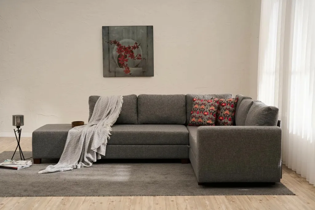 Kënd-sofë krevati Atelier del Sofa, kënd i djathtë, ngjyrë gri - 2