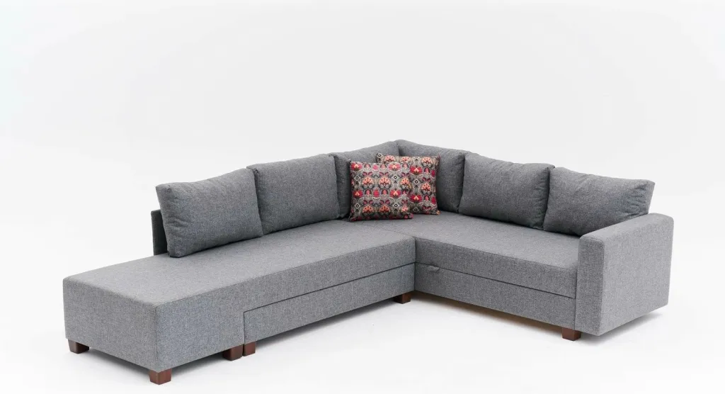 Kënd-sofë krevati Atelier del Sofa, kënd i djathtë, ngjyrë gri - 7