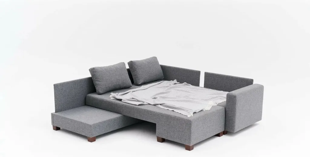 Kënd-sofë krevati Atelier del Sofa, kënd i djathtë, ngjyrë gri - 8