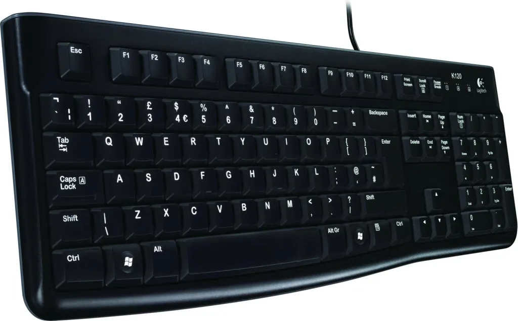 Tastierë Logitech K120, me kabllo, USB, QWERTZ, e zezë - 1