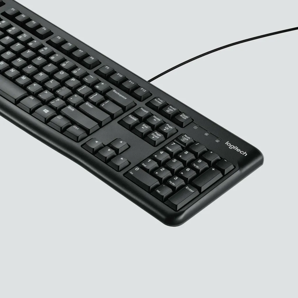 Tastierë Logitech K120, me kabllo, USB, QWERTZ, e zezë - 2