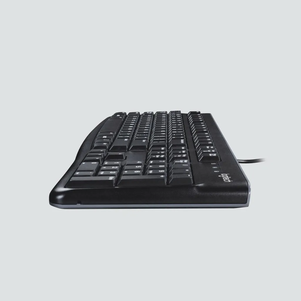 Tastierë Logitech K120, me kabllo, USB, QWERTZ, e zezë - 3