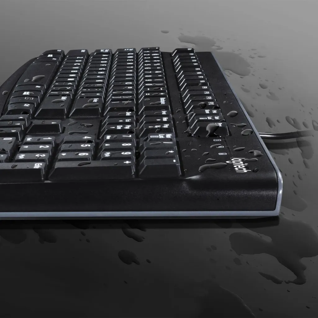 Tastierë Logitech K120, me kabllo, USB, QWERTZ, e zezë - 5
