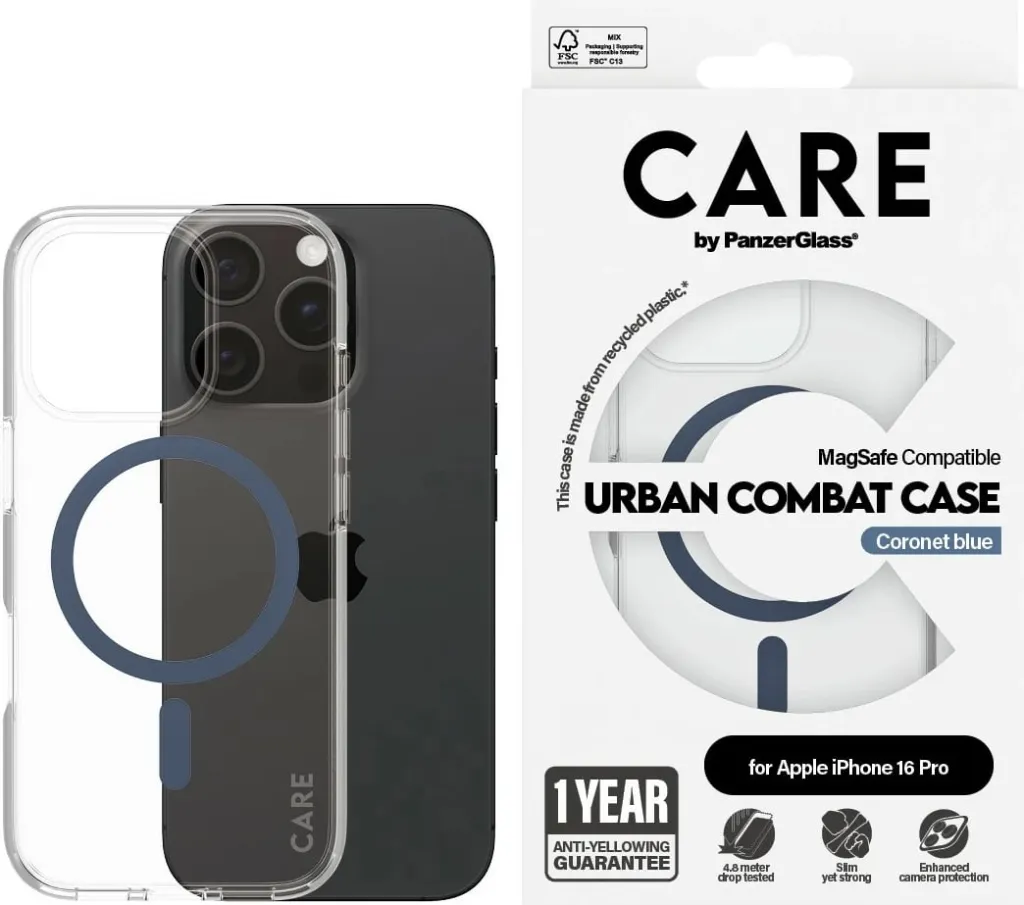 Mbështjellës PanzerGlass CARE Case Flagship MagSAFE për iPhone 16 Pro, transparent - 2