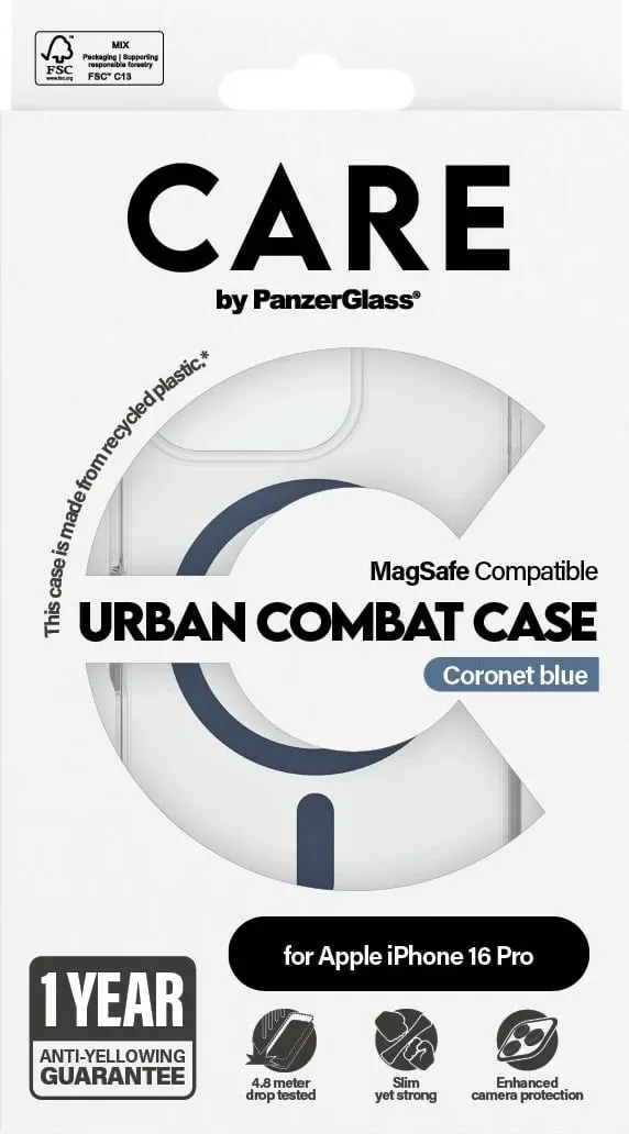 Mbështjellës PanzerGlass CARE Case Flagship MagSAFE për iPhone 16 Pro, transparent - 3