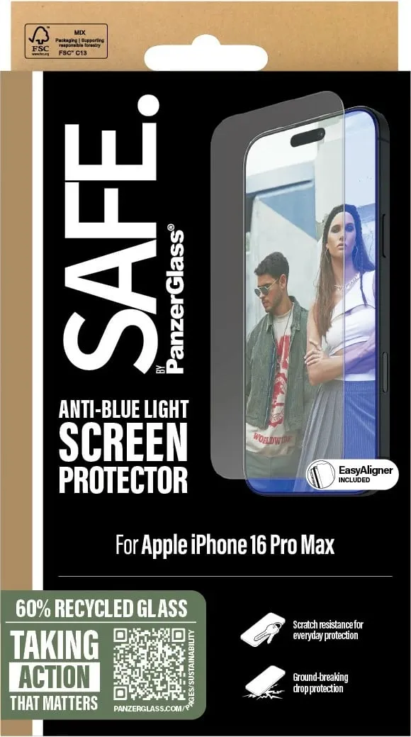 Mbrojtës ekrani PanzerGlass për iPhone 16 Pro Max, transparent - 3