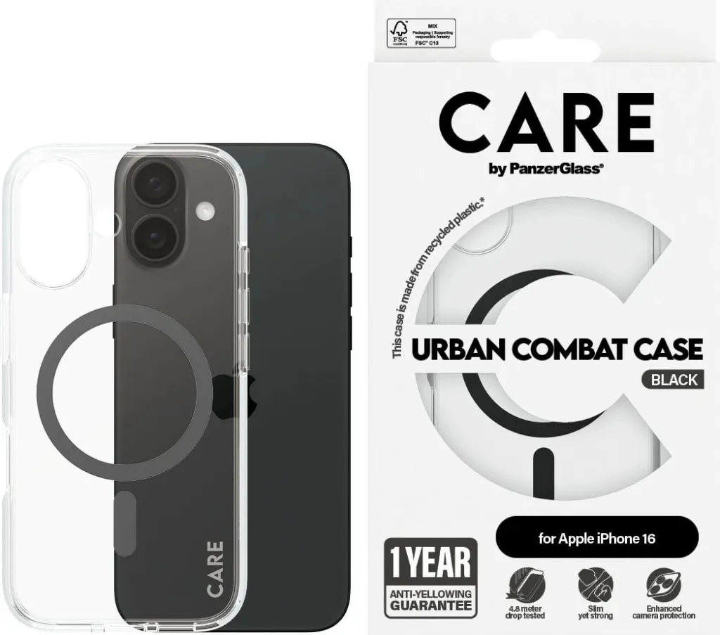 Mbështjellës PanzerGlass CARE Case Flagship MagSAFE për iPhone 16, transparent - 2