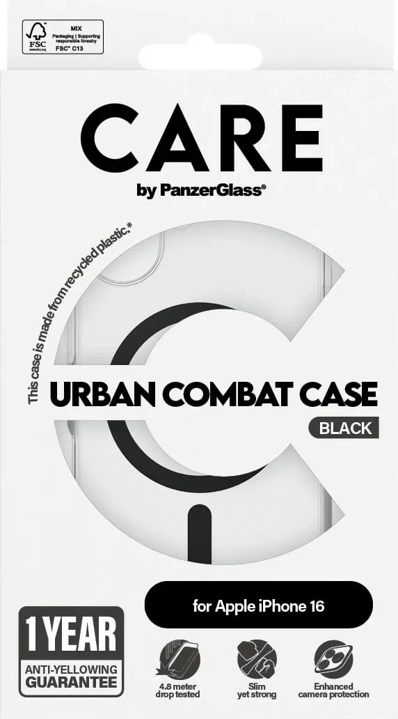 Mbështjellës PanzerGlass CARE Case Flagship MagSAFE për iPhone 16, transparent - 3