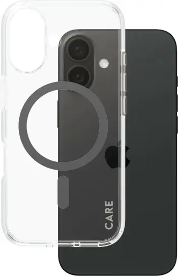Mbështjellës PanzerGlass CARE Case Flagship MagSAFE për iPhone 16, transparent