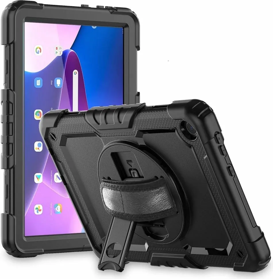 Mbulesë tablet Tech-Protect Solid360, për Lenovo Tab M10 3rd Gen 10.1", silikoni dhe polikarbonat, e zezë - 1