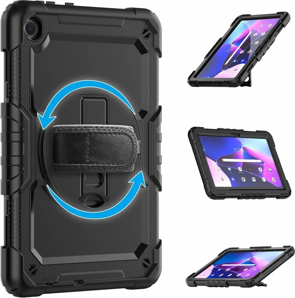 Mbulesë tablet Tech-Protect Solid360, për Lenovo Tab M10 3rd Gen 10.1", silikoni dhe polikarbonat, e zezë - 2