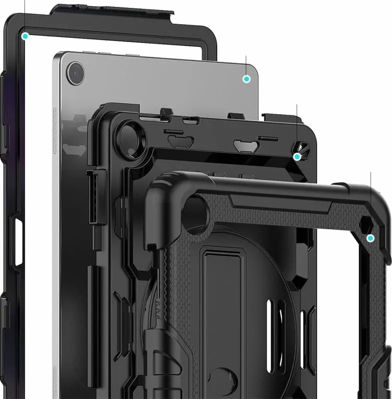 Mbulesë tablet Tech-Protect Solid360, për Lenovo Tab M10 3rd Gen 10.1", silikoni dhe polikarbonat, e zezë - 3