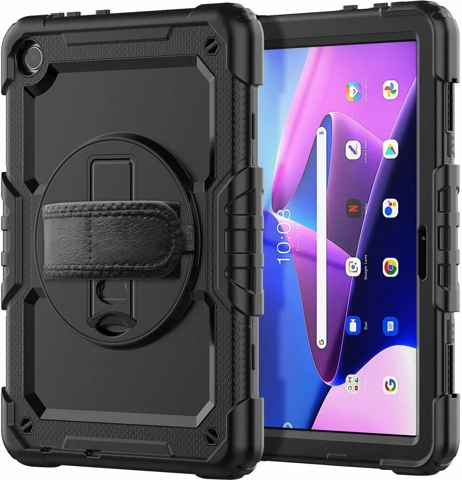 Mbulesë tablet Tech-Protect Solid360, për Lenovo Tab M10 3rd Gen 10.1", silikoni dhe polikarbonat, e zezë - 5