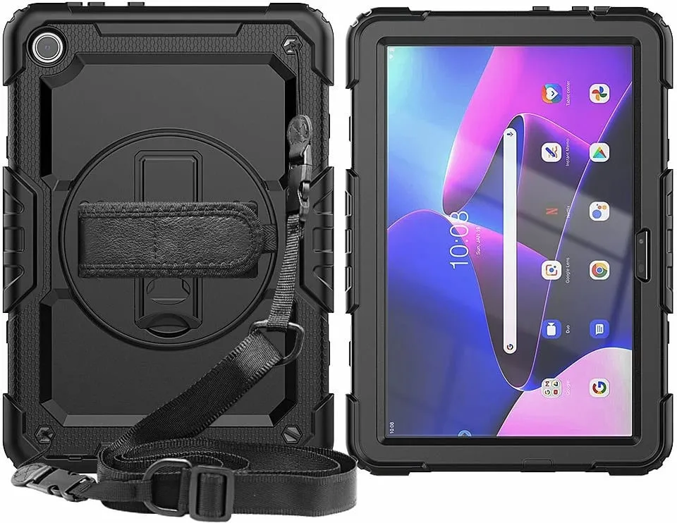 Mbulesë tablet Tech-Protect Solid360, për Lenovo Tab M10 3rd Gen 10.1", silikoni dhe polikarbonat, e zezë - 6
