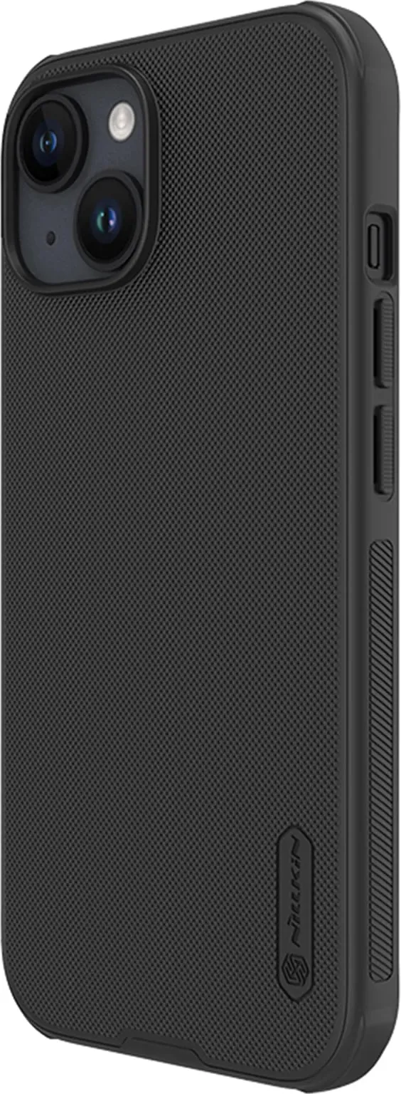 Mbështjellës Nillkin Super Frosted Shield Pro për iPhone 15, i zi - 3