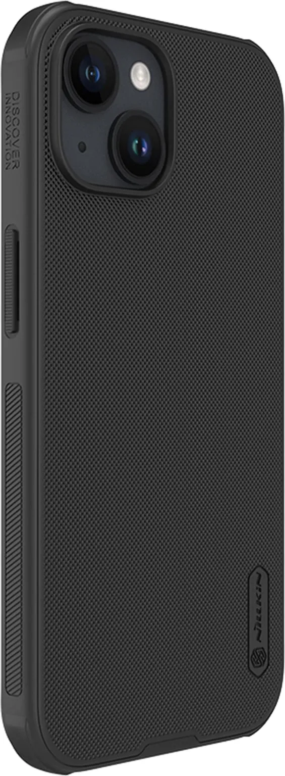Mbështjellës Nillkin Super Frosted Shield Pro për iPhone 15, i zi - 5