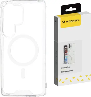 Mbështjellës Wozinsky Clear Corner Case MagSafe për Samsung Galaxy S25, Transparent