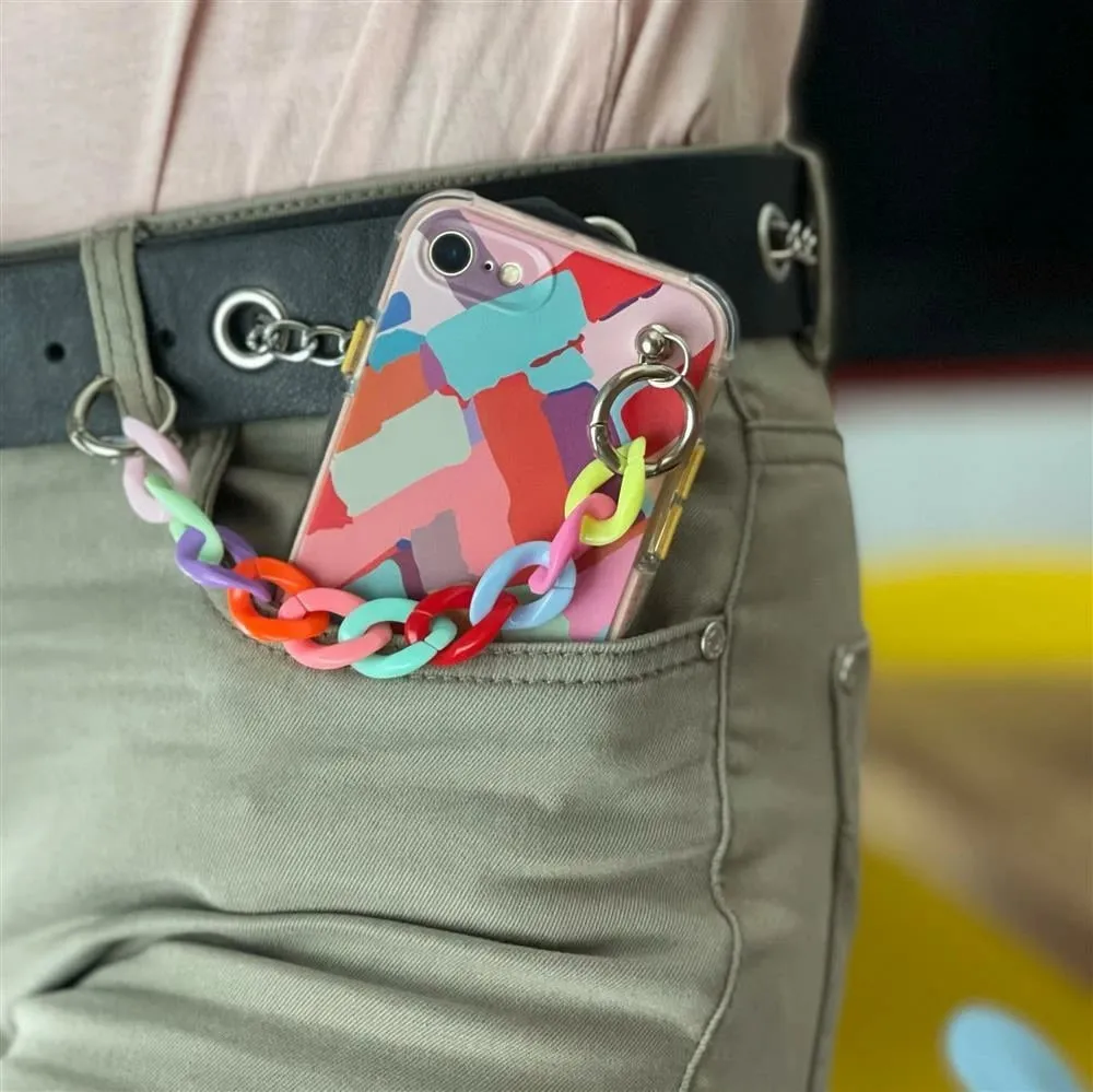 Mbështjellës Hurtel Color Chain Case për Xiaomi Redmi Note 10/Note 10S, me zinxhir, shumëngjyrësh - 4