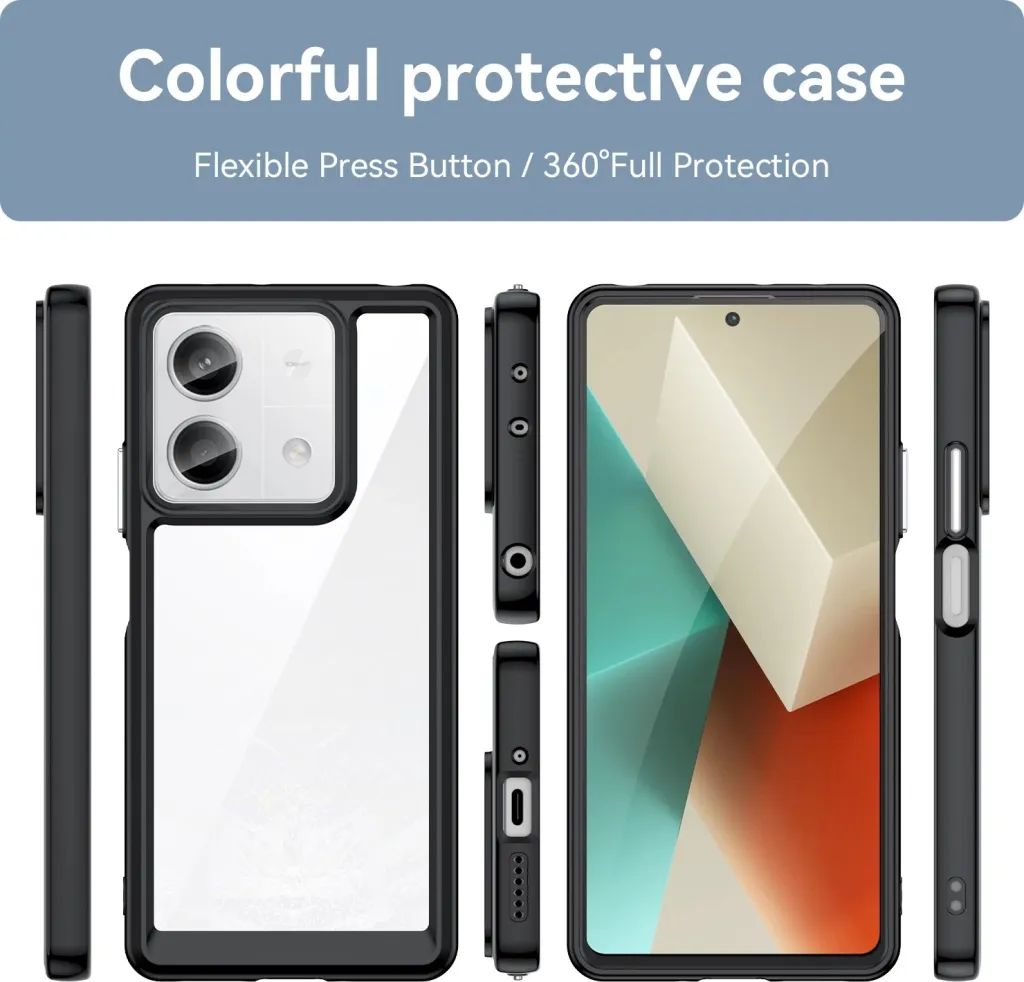 Mbështjellës Hurtel Outer Space për Xiaomi Redmi Note 13 Pro, i zi - 2