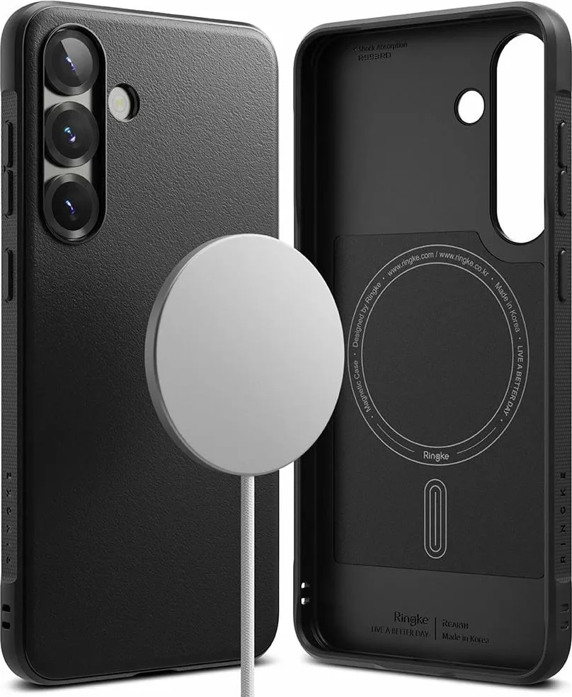 Mbështjellës Ringke Onyx MagSafe për Samsung Galaxy S25+, i zi - 2