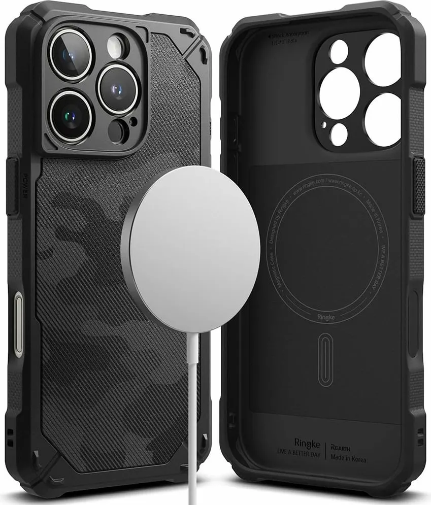 Mbështjellës Ringke Rugged Gear MagSafe për iPhone 16 Pro Max, i zi - 2