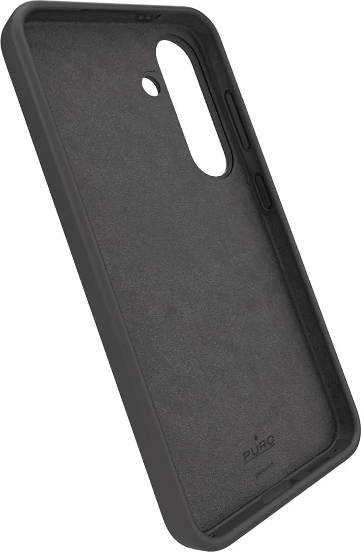 Mbështjellës Puro Icon për Samsung Galaxy S25+, silikon, i zi - 2